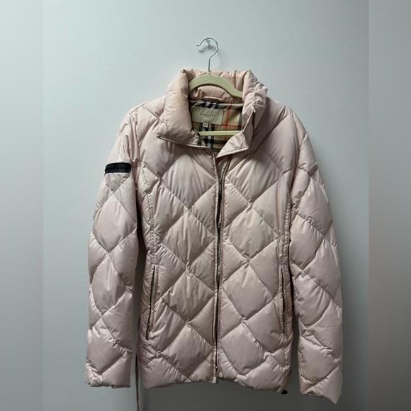 Burberry Women's Light Pink Puffer Jacket - Picture 1 of 3